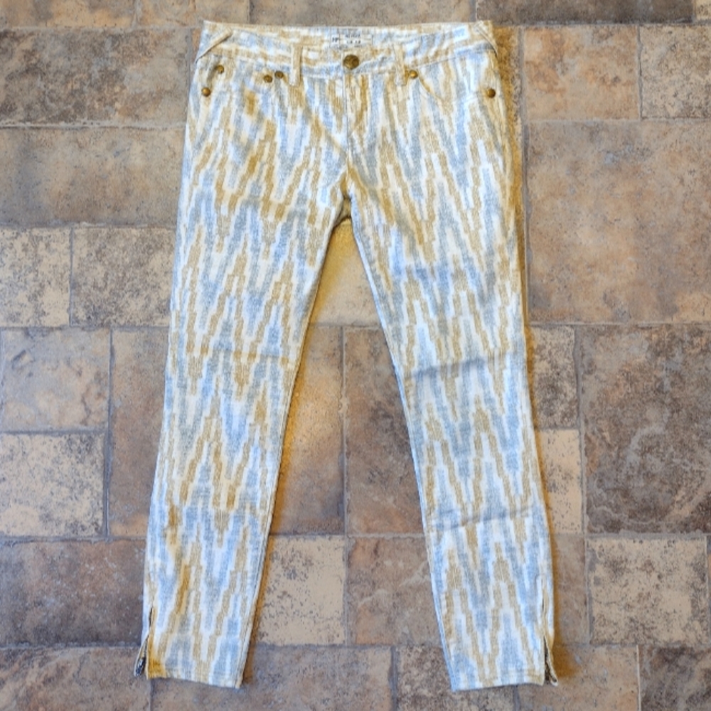 Free People ankle zipper skinny jeans size 27